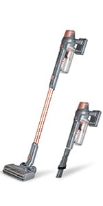 Kenmore DS4020 Cordless Stick Vacuum Lightweight Cleaner 2-Speed Power Suction LED Headlight 2-in-1 Handheld for Hardwood Floor, Carpet & Dog Hair, Green