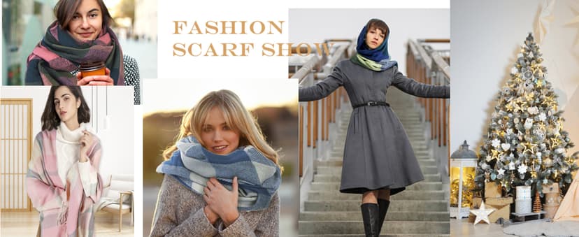 Loritta Womens Scarf Fashion Long Plaid Shawls Wraps Big Grid Winter Warm Lattice Large Scarves Gifts