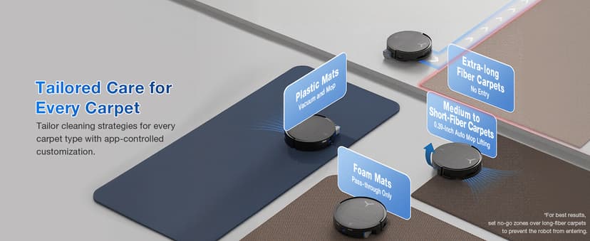 ECOVACS DEEBOT T80 Omni Robot Vacuum and Mop, 18,000Pa Suction, OZMO Roller Mop with TruEdge, Zero-Tangle Brush, AI Navigation, All-in-One Station