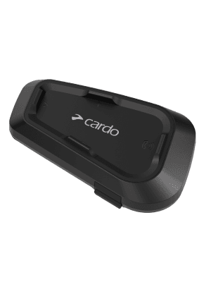 Cardo Systems Spirit Motorcycle Bluetooth Communication Headset, 2-Way Bluetooth, Thin 32mm Speakers, Waterproof, Universal Connectivity - Single Pack