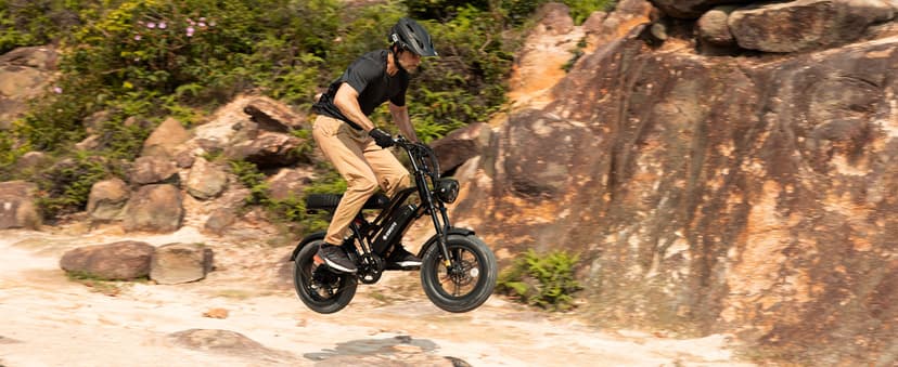 V100/V200 1500W Peak Electric Bike for Adults, 28MPH 48V13&20.8 Ah Removable Battery, 16/20"x4.0" Fat Tire, 7-Speed E-Bike with Dual Suspension – Commuter Ebike for Men & Women