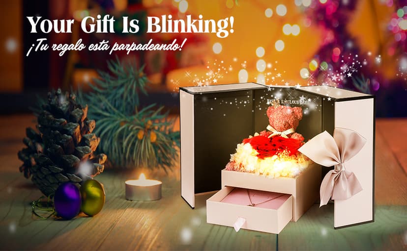 ADDWel Birthday Gifts for Mom from Daughter and Son, Unique Mother Birthday Gift Idea, Preserved Real Roses with I Love You in 100 Languages Mom Necklace, Cool Present to Mother Mama