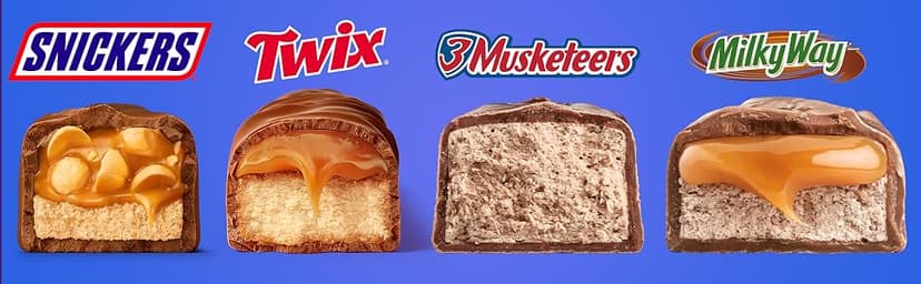 SNICKERS, TWIX, 3 MUSKETEERS, MILKY WAY Full Size Back to School Chocolate Bar Variety Pack, 18 ct Bulk Candy Box B00B42NQC2