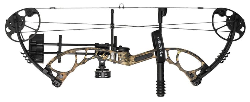 Diamond Archery Edge XT Adjustable Accurate Stable Fully Accessorized Versatile Compound Hunting Bow - 50 lbs Draw Weight