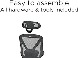 Staples Dexley Ergonomic Task Chair, Mesh, Ergonomic, Lumbar Support, Adjustable Height, Black