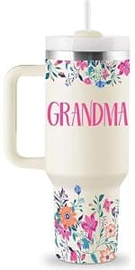 Granny Gifts from Grandkids for Mothers Day Christmas 40oz Travel Cup Insulated Tumbler with Lid & Straw ROSTANTEN Granny Gifts Birthday Gifts for Granny B0FS6SF32M