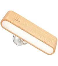 Pause Moon Lamp, Creative Wood LED Desk Lamp, Unique Decorative Lighting for Bedroom, Lamps for Night Stands, Rechargeable Cordless Lamp Office & Gift