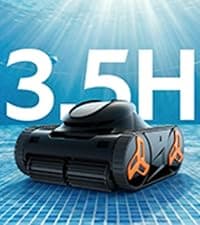 iGarden Robotic Pool Cleaner KN Series, 210-Min Runtime, Smart 3D Navigation, Full-Inverter Energy-Saving Tech, Cleans Floor, Wall & Waterline, for Above-Ground & Inground Pools, Matte Black