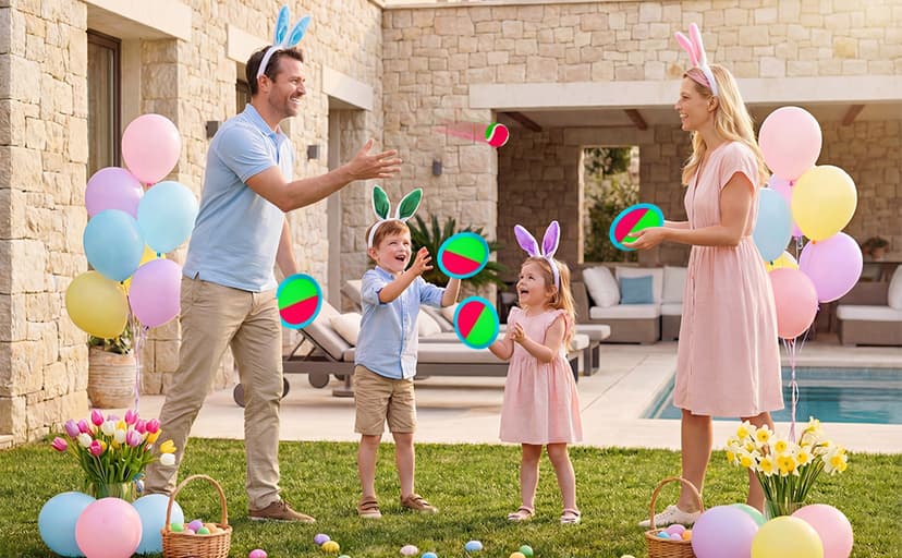 Ayeboovi Toss and Catch Ball Game Outdoor Toys for Kids Yard Games Beach Toys Outside Games for 3 4 5 6 7 8 9 10 Year Old Boys Girls (Upgraded)