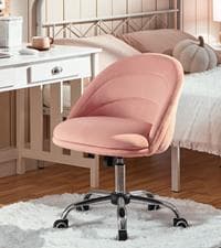 Yaheetech Gaming Chair, Video Game Chair with Massage Lumbar Support and Footrest Height Adjustable Ergonomic Computer Chair with Swivel Seat and Headrest, Pink/White