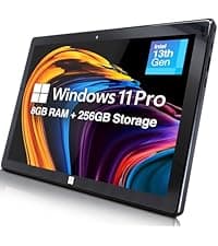 Fusion5 Built in USA 10.1” Windows 11 Professional Rugged Tablet PC - 12GB RAM, 512GB SSD, Intel 13th Gen, Full HD Windows Tablet Computer, HDMI, USB C - 2 Year Full Warranty with Accidental Damage