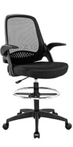PayLessHere Home Office Chair Desk Computer Chair Adjustable Ergonomic Lumbar Support Armrest Executive with High Density Mesh 360 Degree Swivel Chair for Men Women Adults, Black