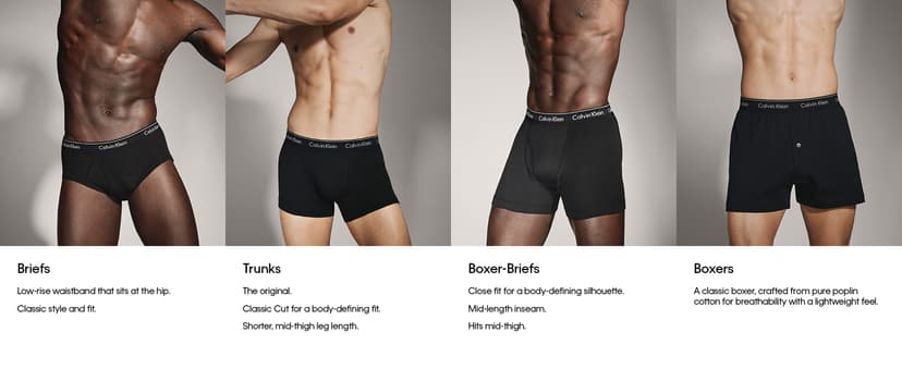 Calvin Klein Men’s Cotton Classics 3-Pack Boxer Brief