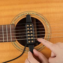 GOGHOST Clip-On Guitar Pickup for Steel-String (Not for Classical) Acoustic Guitar Pickups for 38-42 in Electric Pick Up Transducer Amplifier, Cable Length 10ft