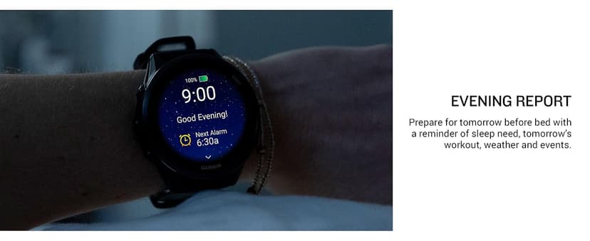 Garmin Forerunner® 970, Premium GPS Running and Triathlon Smartwatch, AMOLED Display, Built-in LED Flashlight, Carbon Gray DLC Titanium with Black Case and Black/Translucent Whitestone Band