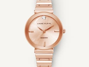 Anne Klein Women's Premium Crystal Accented Bangle Watch Set, AK/2245