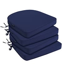 Favoyard Outdoor Seat Cushion Set 24 x 24 Inch Waterproof & Fade Resistant Patio Furniture Cushions with Removable Cover Deep Seat & Back Cushion with Tie Straps for Chair Sofa Couch