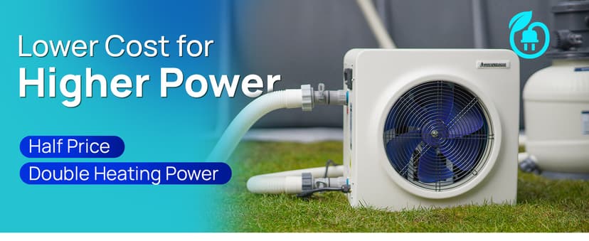 AQUASTRONG Swimming Pool Heat Pump,Electric Pool Heater for Above Ground and Inground Pool,Heating and Cooling Pool Heater Pools Up to, 6500 Gallons