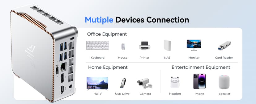KAMRUI Pinova P2 Mini PC, AMD Ryzen 4300U(Beats 3500U/3200U/N150,Up to 3.7 GHz) Mini Computers, 16GB RAM 512GB SSD Mini Desktop Computers, Triple 4K Display/HDMI+DP+Type-C/WiFi/BT for Home/Business