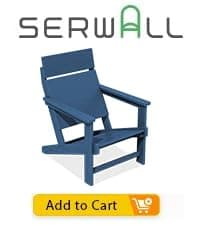 SERWALL Adirondack Chair with Cup Holders - Composite Adirondack Chairs Set of 4 HDPE Outdoor Chairs All Weather Use- Green