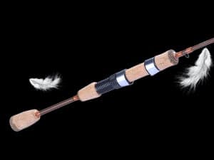 LITTMA Trout&PANFISH Ultralight Fishing Rod 2 PCS – Trout, Crappie, Panfish Micro Spinning Rods – Brown Carbon Fiber Blank, Cork Handle – for Beginners – 5’6”/6’/6’6”/7’