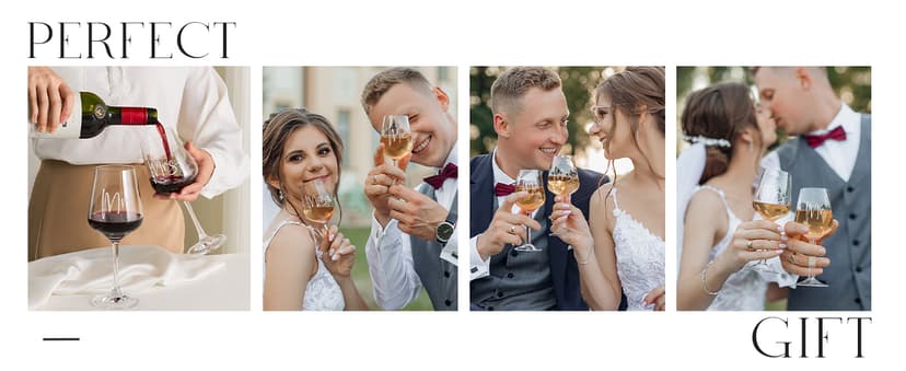 AW BRIDAL Wedding Gifts Bridal Shower Gifts Engagement Gift for Couples Newlyweds Mr & Mrs Wedding Wine Glasses Set of 2 - Wine Opener Wine Stopper with Engraved Wooden Keepsake Box