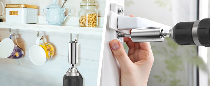 Super Universal Socket Tools Gifts for Men - Christmas Stocking Stuffers for Men Grip Socket Set with Power Drill Adapter Cool Stuff Ideas Gadgets for Him Birthday Gifts for Dad Women Husband (7-19mm)