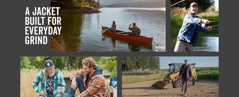 Legendary Whitetails Men's Plaid Flannel Shirt Jacket Quilted with Hood Polyfill Insulated