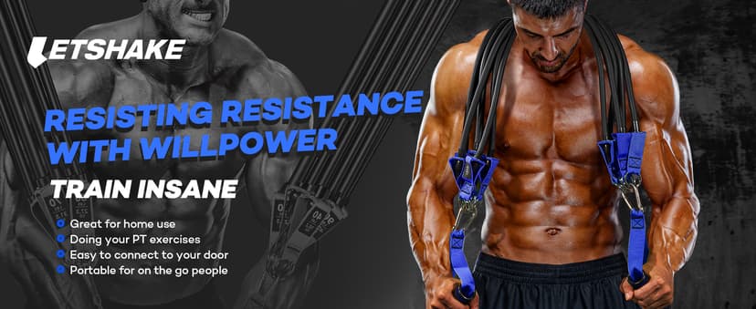 Resistance Bands, 390 LBS Heavy Duty Exercise Bands for Working Out, Workout Bands with Handles, Stretch Band for Men, Fitness Bands for Home Workouts, Muscle Training, Strength, Slim, Yoga