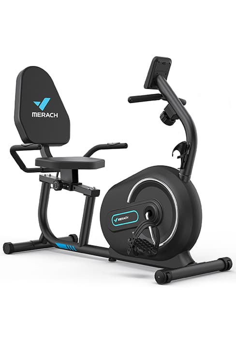 Under Desk Bike Pedal Exerciser, Quiet Magnetic Mini Exercise Bike with MERACH App for Arm, Leg Recovery, Physical Therapy, Smooth Foot Desk Cycle