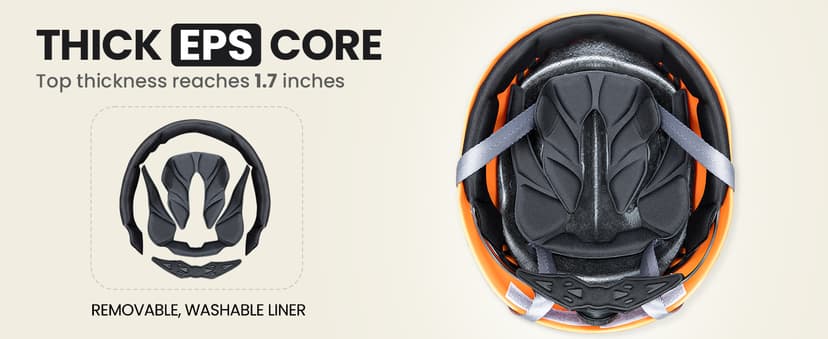 OutdoorMaster Climbing Helmet Rock Rescue Helmet Adjustable Lightweight Mountaineering Hiking Caving Helmet Adults Work Safety Helmet