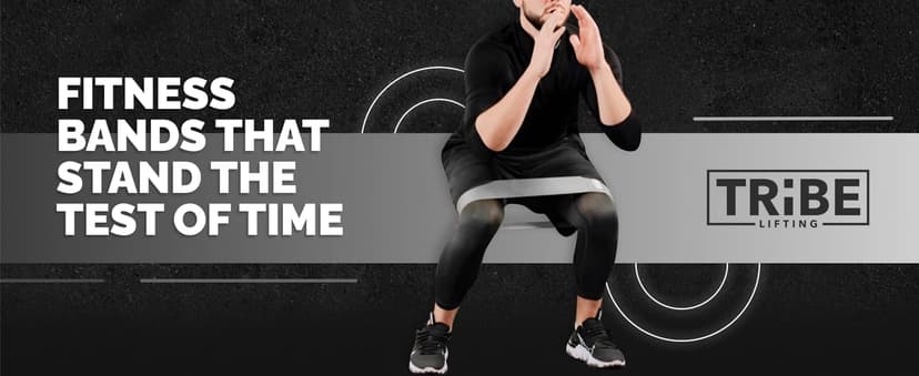 Tribe Lifting Fabric Resistance Bands for Legs - Workout Bands Resistance Bands for Men and Women - Booty Bands for Working Out - Exercise Bands Resistance Bands Set - Elastic Bands for Exercise