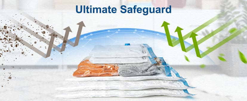 HOUSE DAY 30 Pack Vacuum Storage Bags with Electric Pump, 4 Sizes + 2 Roll-Up (5 Each), Space Saver Vacuum Seal Bags for Clothing, Bedding, Pillows, Travel – Airtight Seal, Reusable & Durable