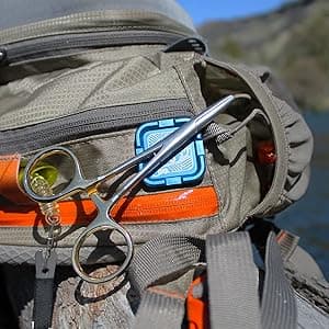 Cling Fishing Products Mag Grab® Mini – Compact Magnetic Fly Holder & Organizer for Anglers (Rising Dun, Orange)