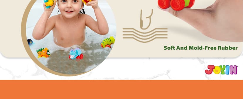 JOYIN Dinosaur Toys for Kids 2-4, Toddler Boy Toys, Dinosaur Carrier Truck with 6 Rubber Car Vehicles, Christmas Birthday Gifts with Music & Lights for 2 3 4 5 Year Old