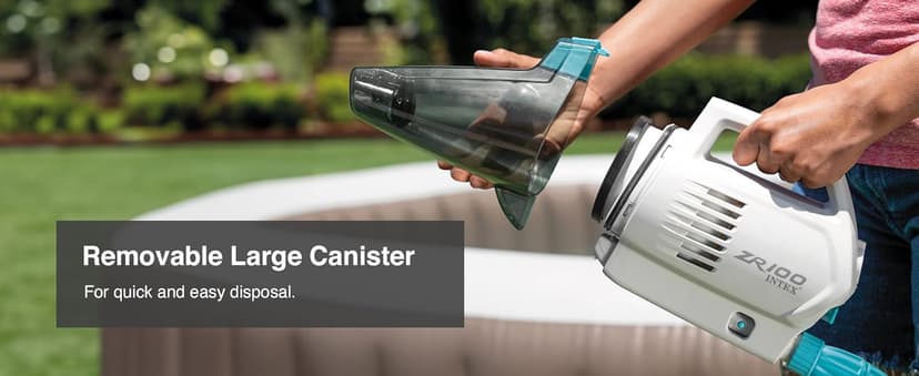 Intex 12 Gallon/45 Liters Pool and Spa Vacuum ZR100 Suitable for Use with All PureSpas, Above Ground Pools and In-Ground Pools