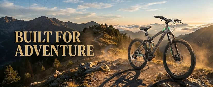 27.5 Inch Full Suspension Mountain Bike, Front & Rear Shock Absorbers, Mechanical Disc Brakes, 21-Speed Steel Frame, for Men & Women, Outdoor & Fitness Cycling