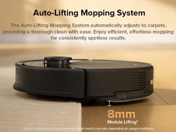 roborock Q10 S5+ Robot Vacuum and Mop, 10,000Pa Suction, Upgraded from Q8 max+, 70 Days Self-Emptying, Obstacle Avoidance, Sonic Mopping, Dual Anti-Tangle Design, Auto Mop Lifting, Ideal for Pet Hair