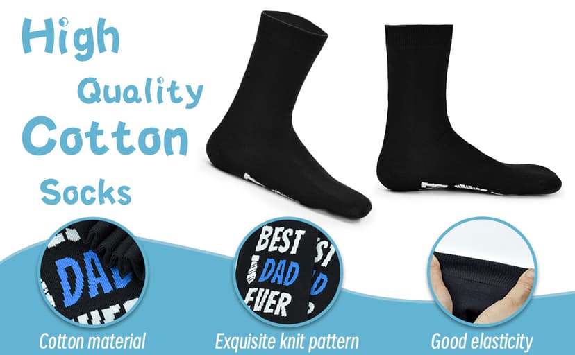 Dealswin Birthday Gifts for Men Dad Fathers Him Husband, I'm Not Sleeping I'm Just Resting My Eyes Socks