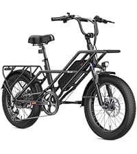 Upgraded Electric Bikes for Adults with 750W/1500W Peak Motor 20" Fat Tire E Bike with 28 MPH 90 Miles Max Range 48V Removable Battery EBike Electric Bicycle Commuter Ebikes