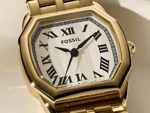 Fossil Men's Copeland Quartz Stainless Steel and Leather Three-Hand Watch