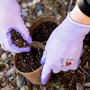 G & F Products 12 PAIRS Mens Working Gloves with Micro Foam Coating - Garden Gloves Texture Grip - men’s Work Glove For general purpose, construction, yardwork, Large (1519L-12),Grey/Black