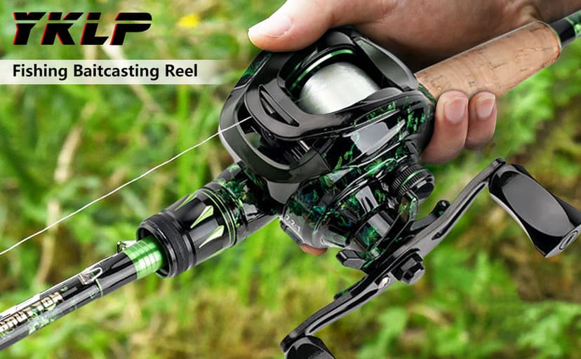 Fishing Baitcasting Reel, Baitcaster Fishing Reels with 18+1BB Stainless Steel Ball Bearings,Magnetic Braking System for Fishing Saltwater Freshwater, Available in 7.2:1