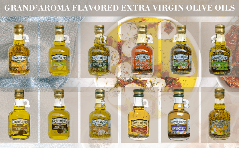 Mantova Grand’Aroma Flavored Extra Virgin Olive Oils, Variety Gift Set, made in Italy, cold-pressed, 100% natural, heart-healthy, for grilling, barbequing, smoking, and cooking, 8.5 oz B000AMXU1Y