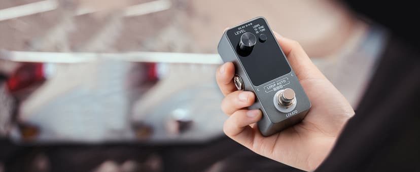 LEKATO Looper Pedal,Guitar Looper Pedal for Electric Guitar&Bass Loop Pedal with SYNC & Tuner Function Triple Effect Guitar Looper with LED Screen Unlimited Overdubs 3 Loops 18 Minutes Record Time
