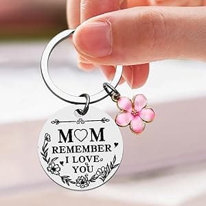Mother's Day Mom Gifts,Daughter Son for Mom Birthday Christmas Meaningful Gifts,Unique Keepsakes Keychain