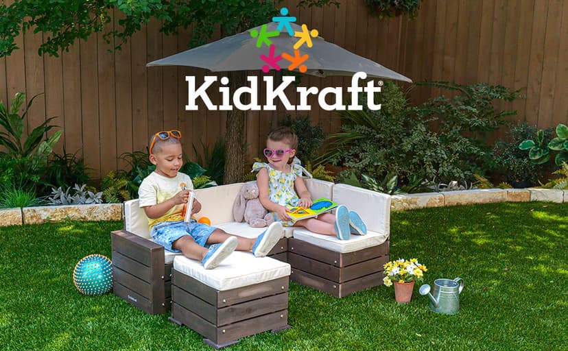 KidKraft Waterfall Mountain Wooden Train Set & Table with 120 Pieces, 3 Storage Bins