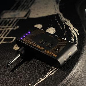 VALETON Guitar Headphone Amplifier Multi Effects Pocket Rechargeable Mini Practice Amplifier Rushead Max (Include 2 Additional Guitar Picks)
