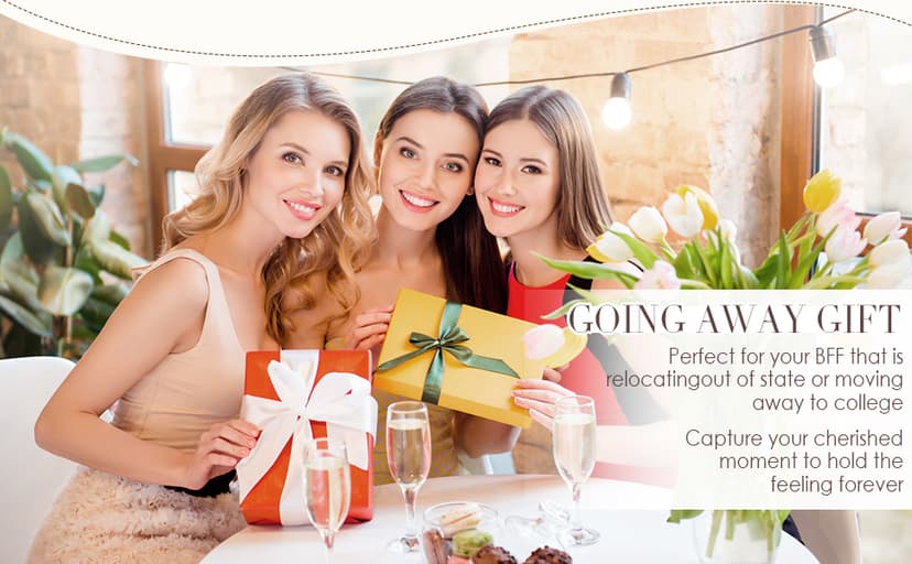 Jetec Wooden Friends Picture Frame 12 x 5.5 Inch Photo Frame Graduation Day Dear Friends Gifts Long Distance Friendship Photo Gifts(Brown)