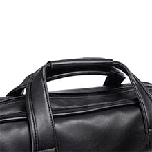 seyfocnia Men's Business Travel Briefcase Leather Handmade Messenger Bags Laptop Bag